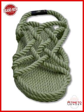 Handmade Rope Sandals Unisex Crisscross Strap Slip On Camping Festival
